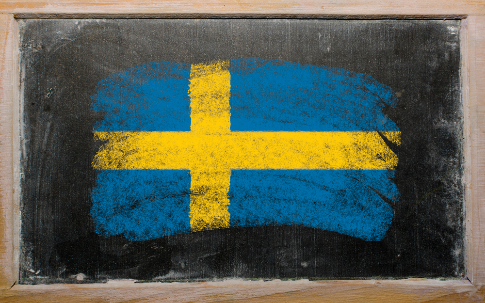 Svensk flag tavle