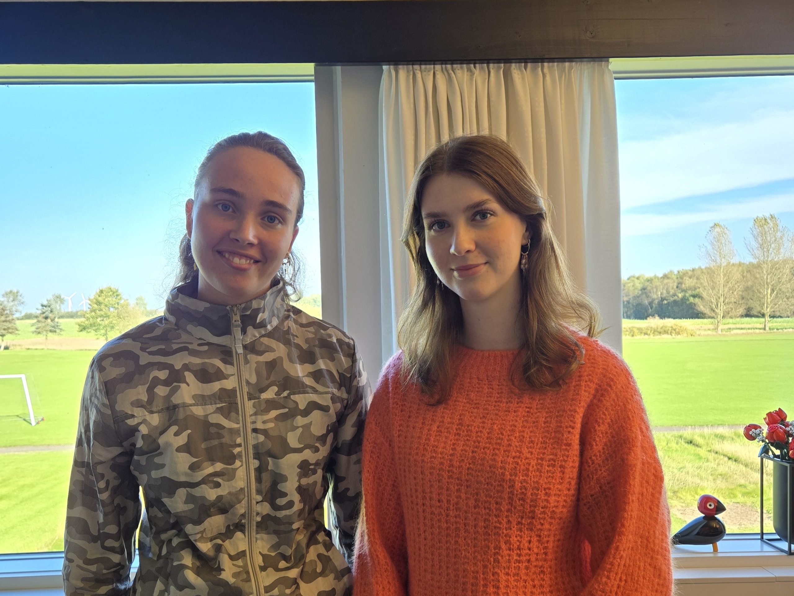 Laura og Emilie, elever på Nordfyns Gymnasium